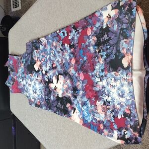 BELLE SKY- WOMENS MIDI BEAUTIFUL FLORAL TANK DRESS